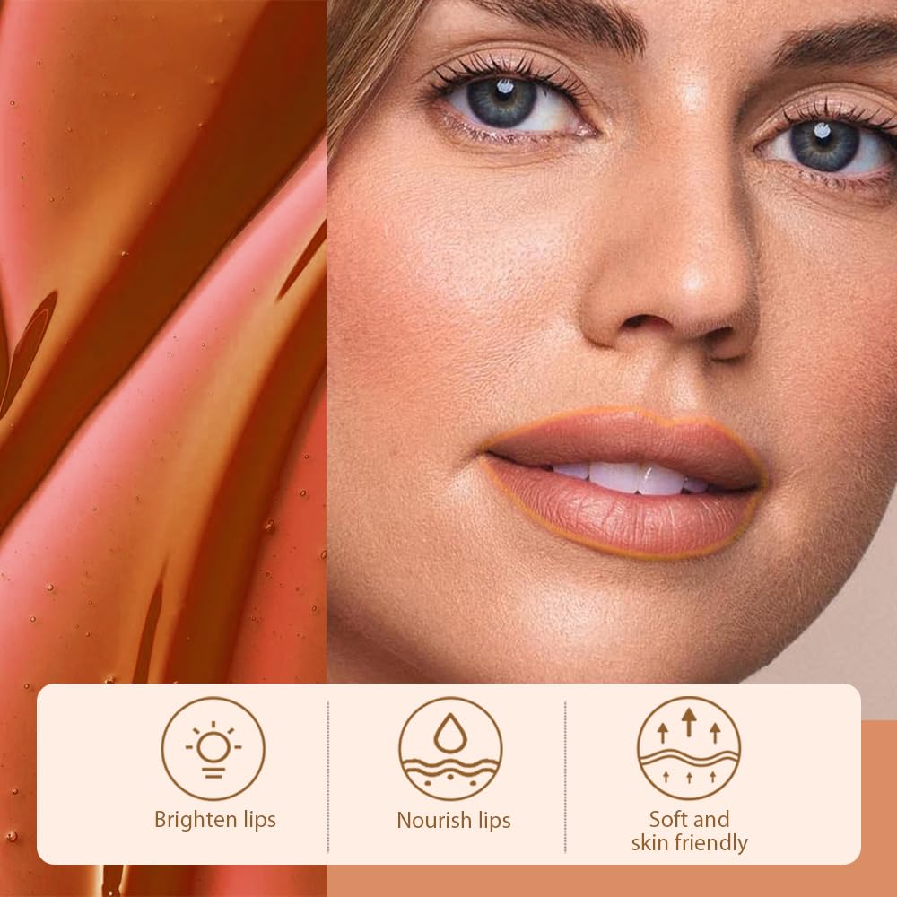 2Pcs Matte Liquid Lip Stain Peel Off Lip liner Tattoo, Matte Peel Off Lip Stain, Long Lasting Waterproof Lipstick Lip Gloss Stain, Transfer-proof for All Skin Types (0.24 fl oz-01#+07#)