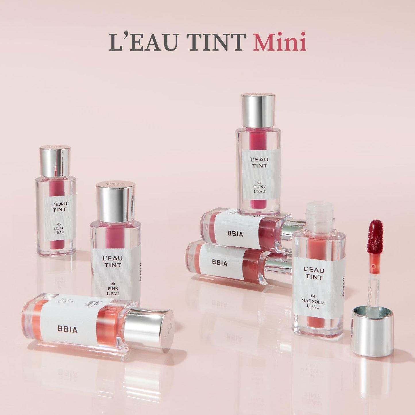 BBIA L’EAU Tint – Glossy & Glow Lip Stain, Watery Lip Tint, Non-Sticky, High Shine Finish, Long-lasting, Moisturizing, Lightweight, Natural, Daily Use, Vegan, Korean Lip Makeup (03 LILAC L'EAU - MINI)