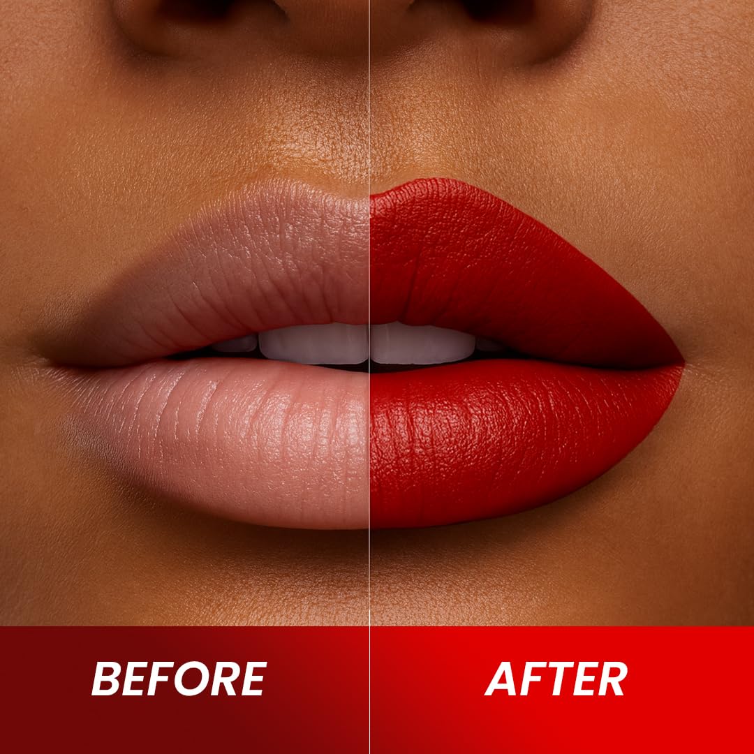 𝗘𝘀𝘀𝗲𝗻𝗰𝗲 𝗼𝗳 𝗔𝗿𝗴𝗮𝗻 Deep Moisturizing Red Lipstick, Long Lasting Lipstick & Lip Care in 1 with Pure Organic Argan Oil, Shea Butter, Jojoba Oil & Aloe Vera Hydrating, Roses R Red