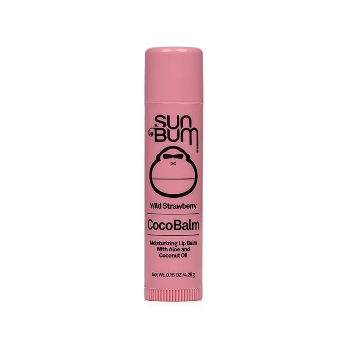 Sun Bum Wild Strawberry Cocobalm | Hydrating Lip Balm with Aloe | Paraben Free, Silicone Free,| 0.15oz Stick