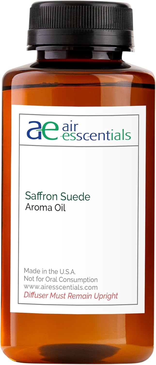 Saffron Suede Aroma Oil, Essential Oils Blend for Diffusers & Scent Machines, Bergamot Fresh & Light Floral, Aromatherapy, Cold Air Diffuser Compatible, 300 mL
