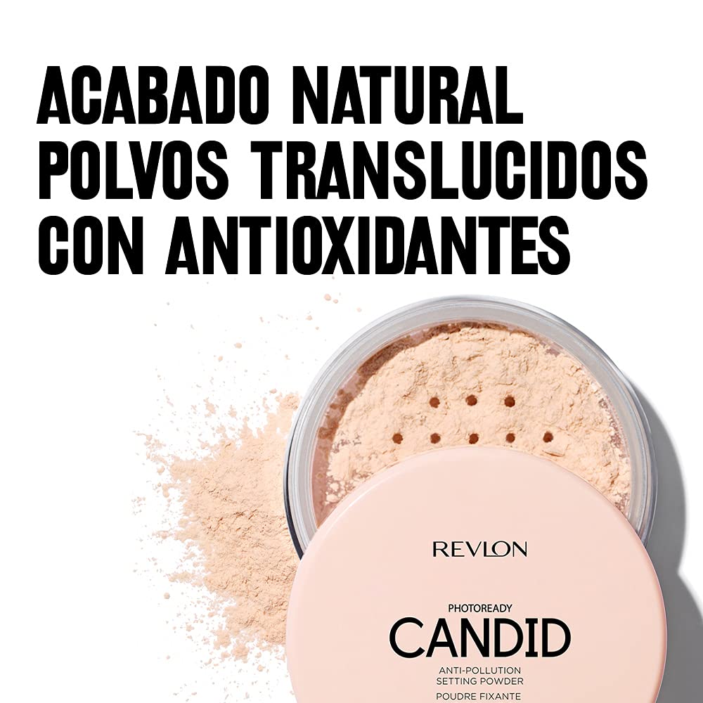 Revlon PhotoReady Candid Setting Powder, with Anti-Pollution, Antioxidant Ingredients, without Parabens, Pthalates and Fragrances; Shade 002 .34 Fluid Oz