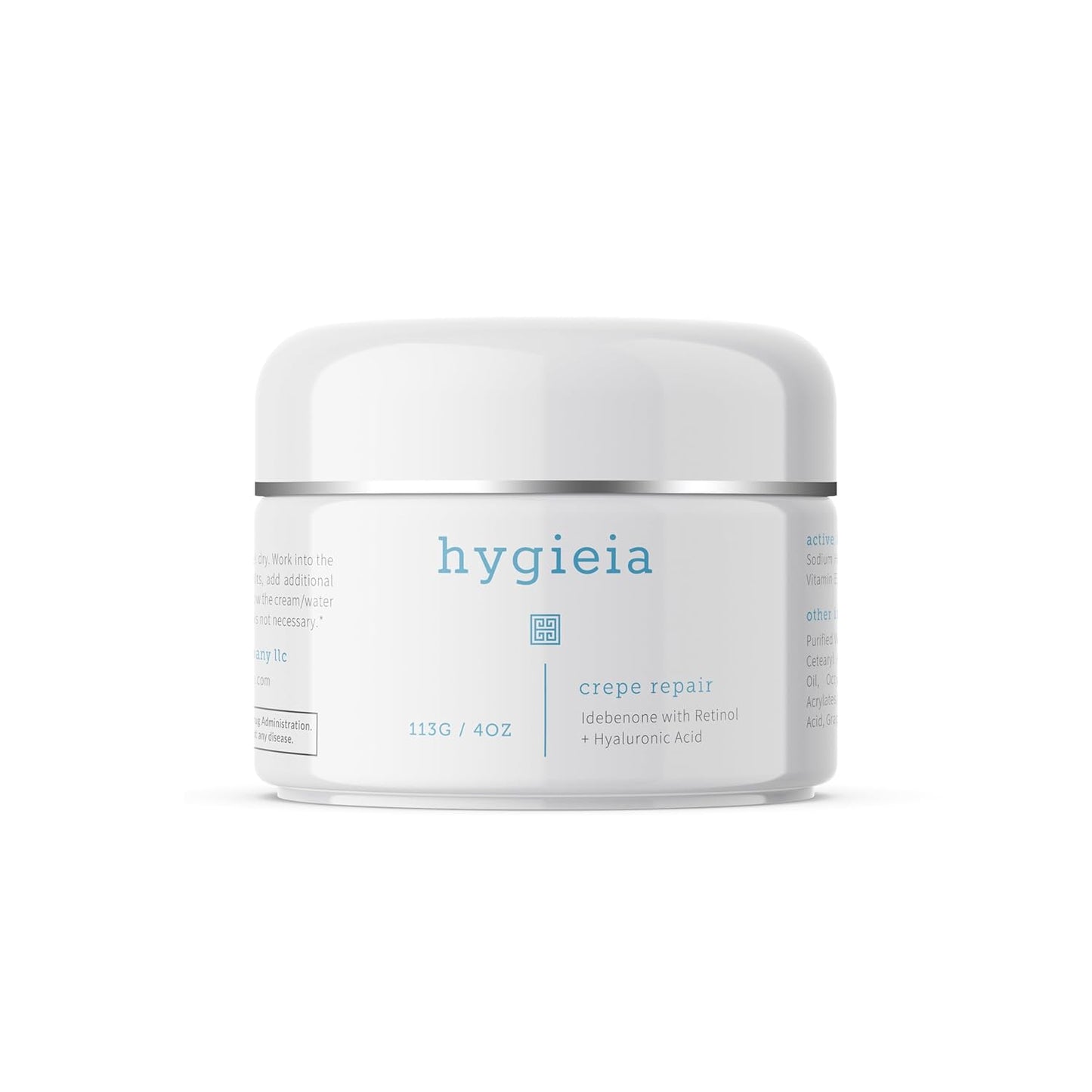 Hygieia + Crepey Skin Liposomal Repair Cream – Anti-Aging Lotion for Arms, Neck & Body – Retinol, Hyaluronic Acid & Idebenone – Firming, Wrinkle & Loose Skin Corrector, 4oz