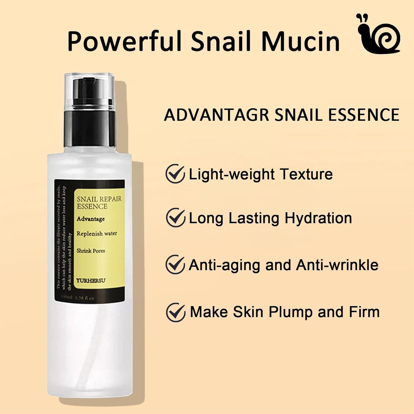 All About Snail Mucin Kit - Snail Korean Skincare 5-Pack, Snail Skin Care Products Set: Face Gel Cleanser, Essence, Cream, Toner & Eye-Cream, Facial Kit for Women and Men Hydrating & Anti-Aging