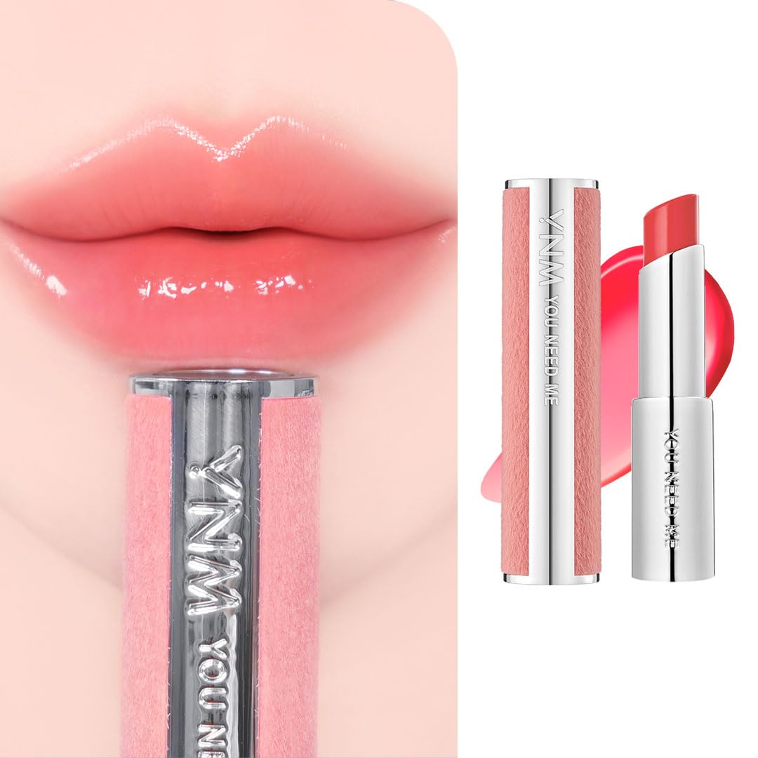 YNM Candy Gloss Balm (01 CORAL MOMENT, 3g) (+9 colors) K-beauty, Tinted, Color Lipstick Balm, Glossy, Moisture, korean, Jelly lips, Non-Sticky and Long-lasting