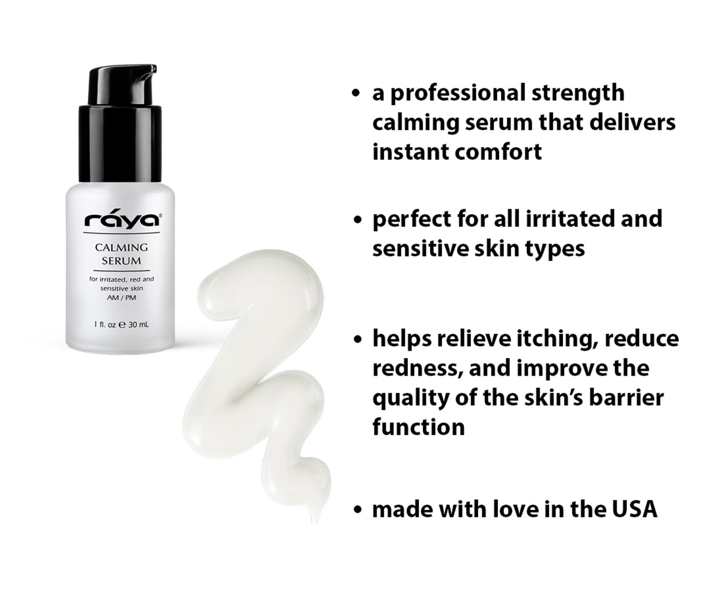 RAYA Calming Serum (504) | Calming Facial Treatment for Irritated and Sensitive Skin | Helps Relieve Inflammation and Reduce Redness