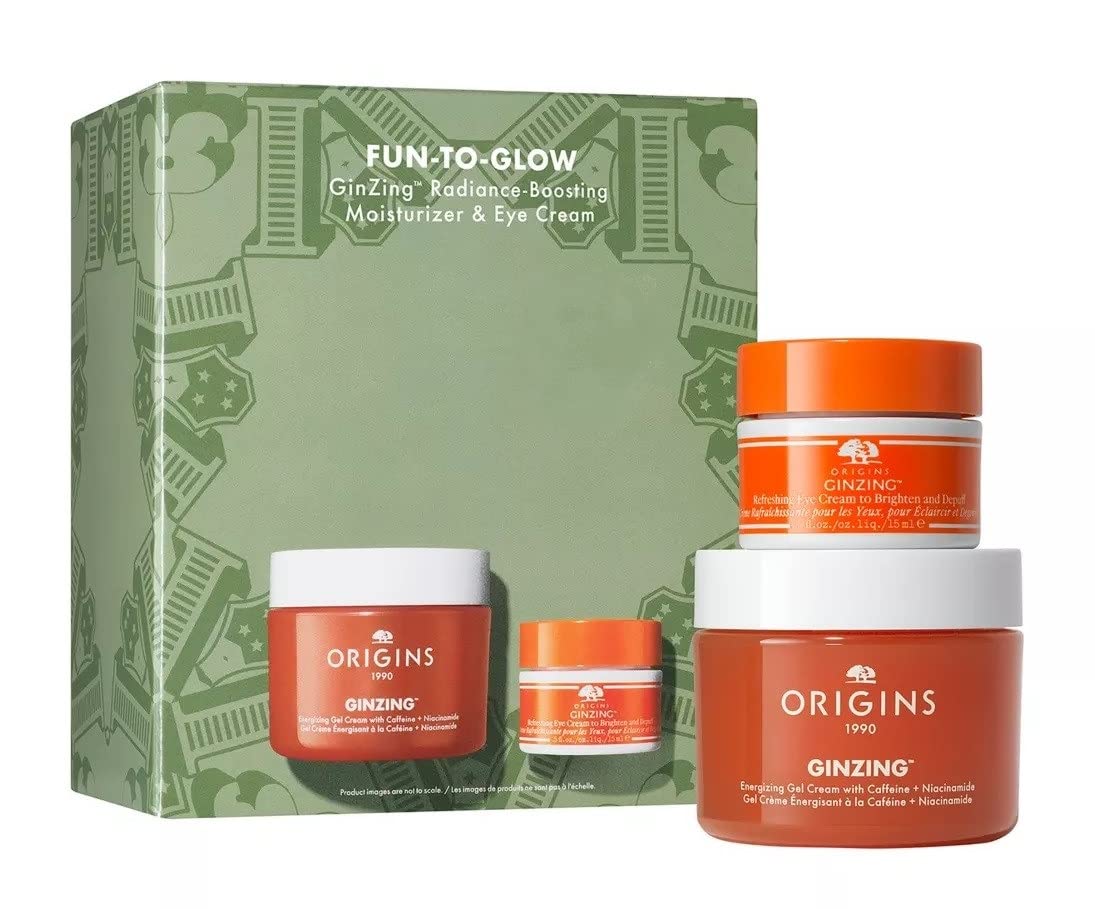 Origins FUN-TO-GLOW GinZing Radiance-Boosting Moisturizer & Eye Cream Set