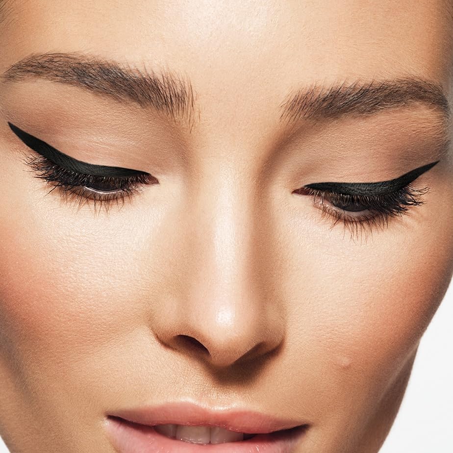 MAKE Beauty Smudge-Proof Felt Tip for Precise Application of Lines, Wings, and Graphics. Long Lasting Eye Liner, Liquid Line Waterproof Felt Tip Eyeliner - Onyx