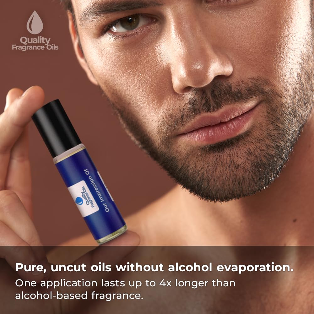 Quality Fragrance Oils' Aramis Impression #269 | Long-Lasting Perfume Oil, Alcohol-Free, Strong Scent, 10ml Roll-On | Affordable Alternative to Designer Fragrances