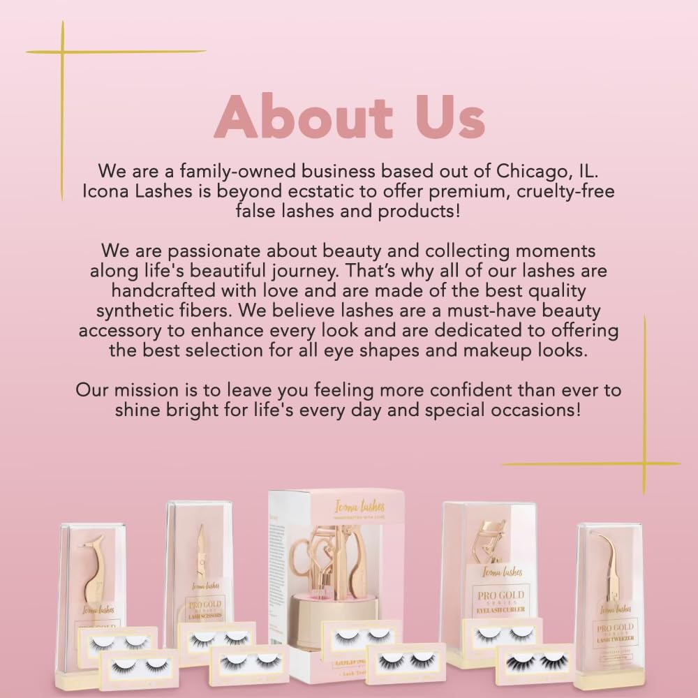 Eyelash Applicator for False Eyelashes & Lash Extensions || 24K Gold Plated Stainless Steel with Contoured Tip for Precise Application & Ergonomic Handle for Comfortable Grip