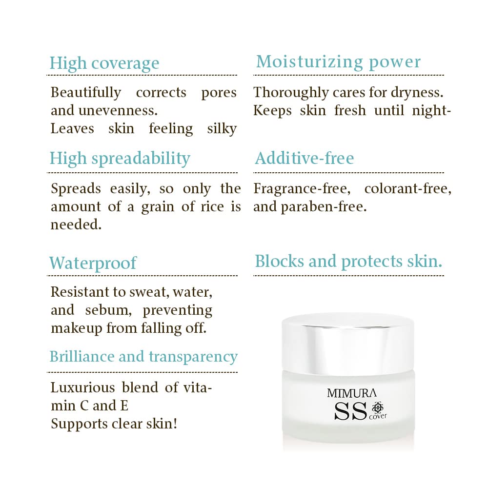 Smooth Skin Cover Foundation Primer 20g Pores Makeup Concealer Cream Coverage Japanese Waterproof Makeupbase