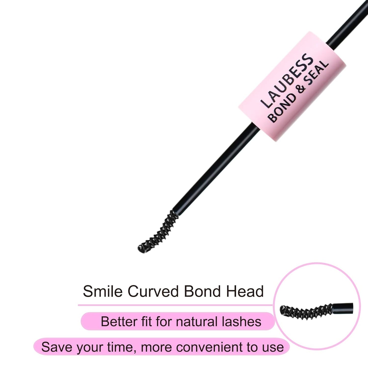 Lash Bond and Seal Mascara for Long Lasting Waterproof Eyelash Extensions - 5ml+5ml