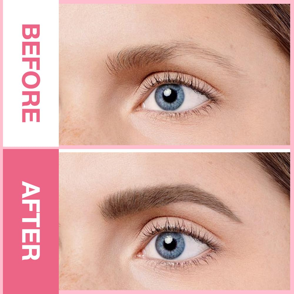 3Pcs Waterproof Eyebrow Pencil, Professional Makeup Micro Brow Pencil, Double-ended ultra-fine eyebrow pencil, Ultra-Fine Mechanical Pencil (3, 05#Medium Brown)