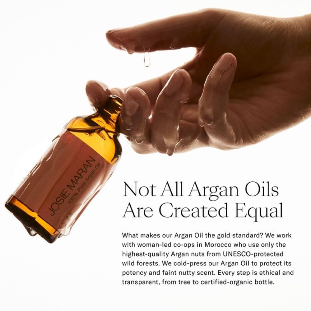 Josie Maran Color Stick & Lip Gloss Makeup Set - Argan Oil-Based Makeup Balm for Lips, Cheeks & Eyes + Hyaluronic Acid Infused Plumping Lip Gloss (2 Piece Set)