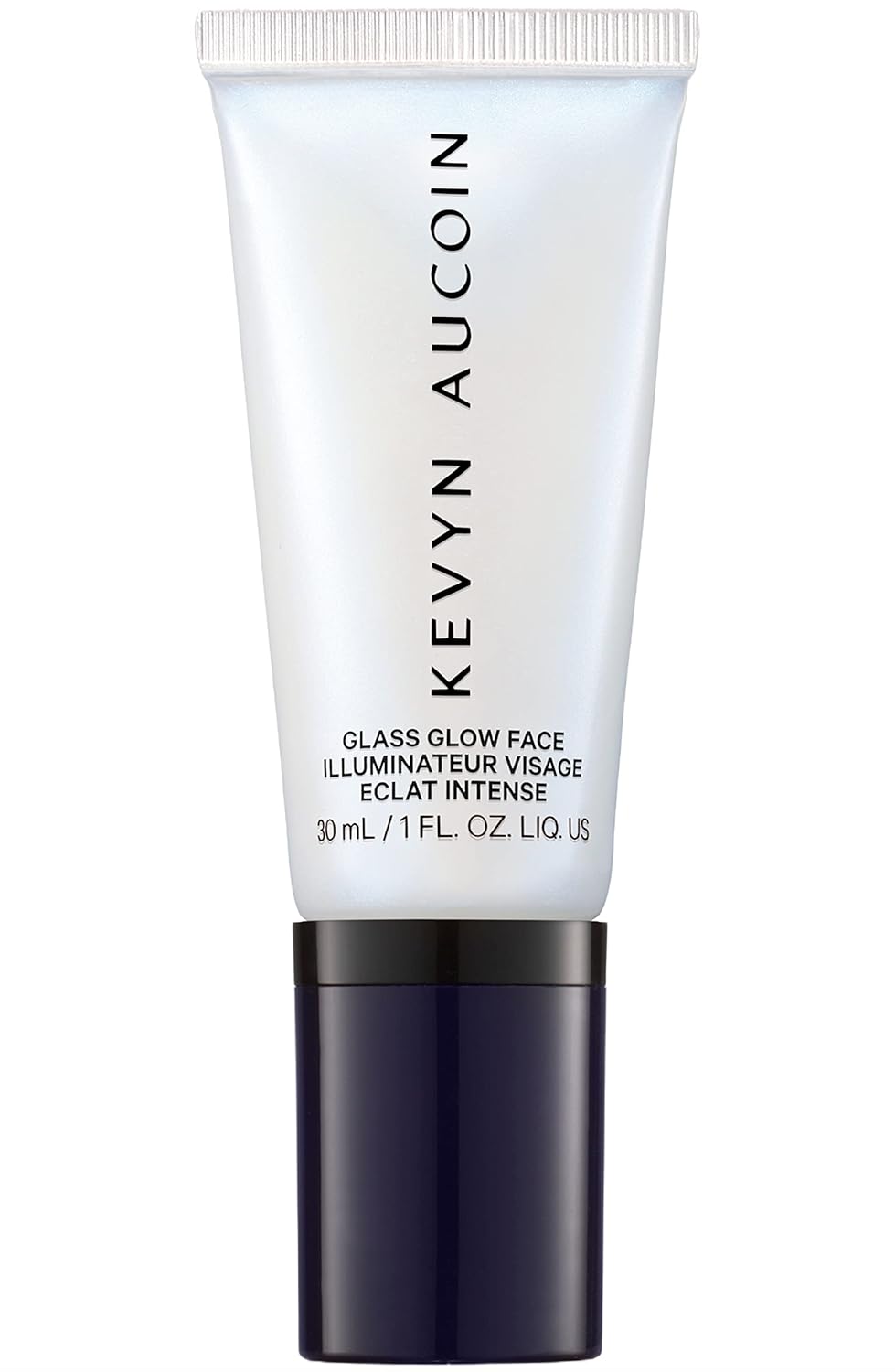Kevyn Aucoin Glass Glow Face, Crystal Clear: Multi-purpose universal dewy highlighter for face and body. Creates glowing youthful-looking hydrated skin with a glassy complexion. Makeup artist go to.