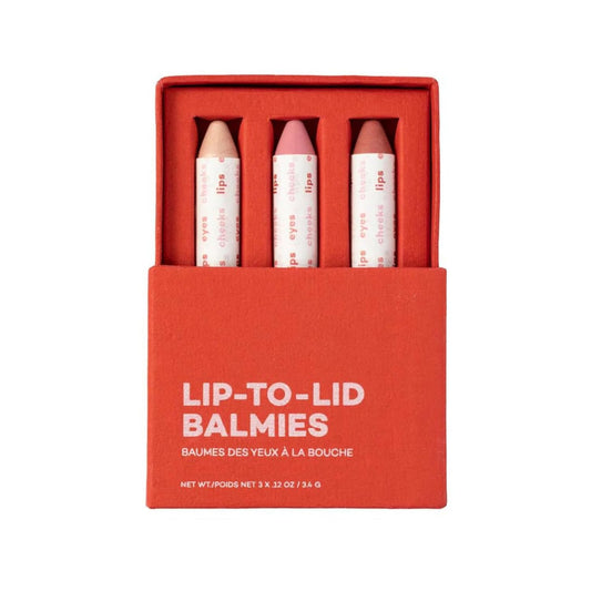 Axiology Multi Stick Crayons For Eyes, Lips, Cheeks Balmies Trio Gift Set Creamy Buildable Lightweight Moisturizing Blush Face Sticks Contour & Highlight All Day Wear Face Makeup (Cotton Candy Skies)