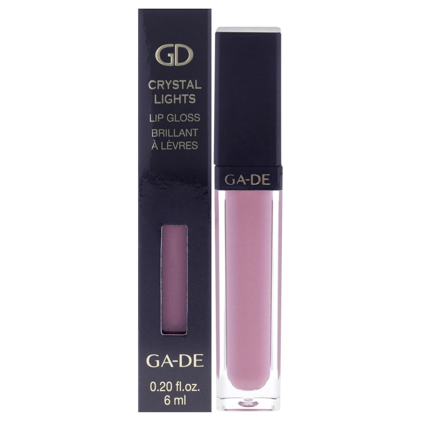 GA-DE Crystal Lights Lip Gloss, 829 - Enriched with Light-Reflecting Crystal Pearls - Smooth Silky, Rich Color - Moisturizes and Adds Shine - 0.2 oz