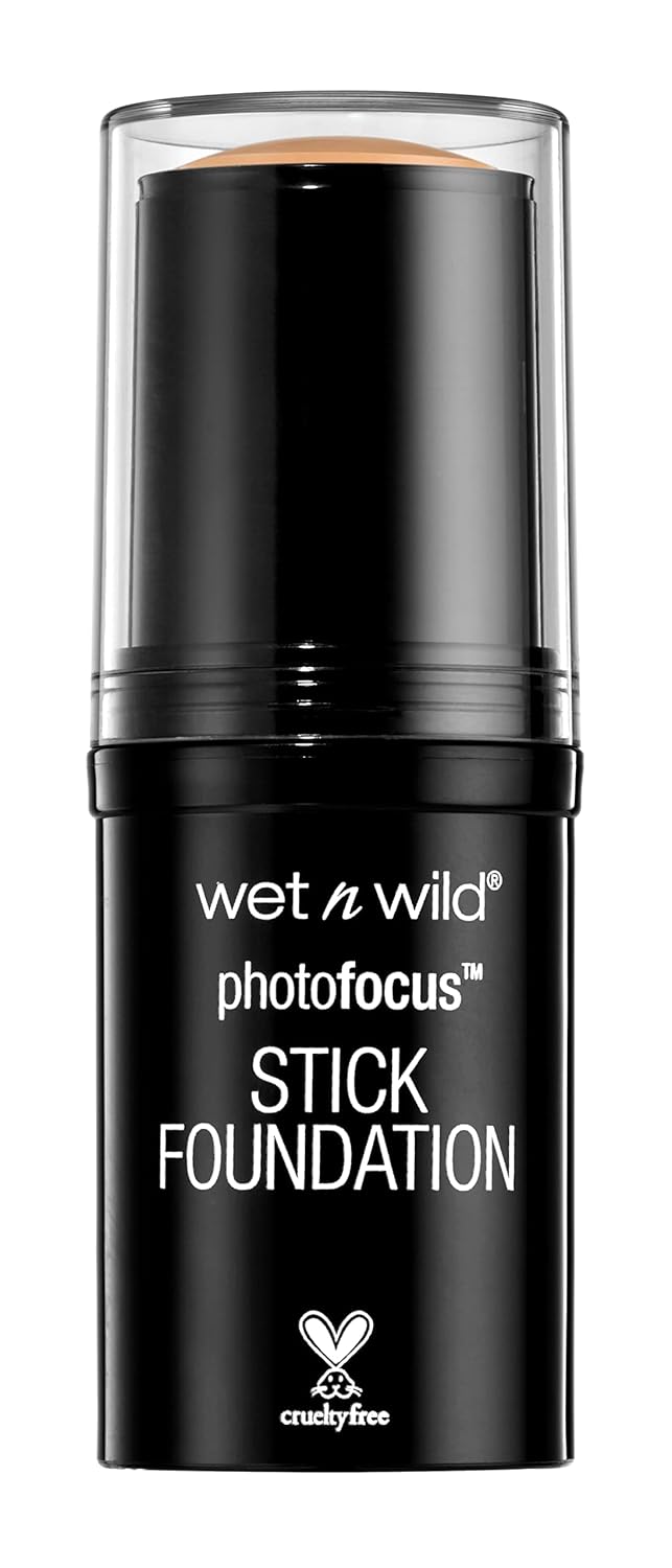 wet n wild Photo Focus Matte Foundation Stick Makeup, Buff Beige | Vegan & Cruelty-Free