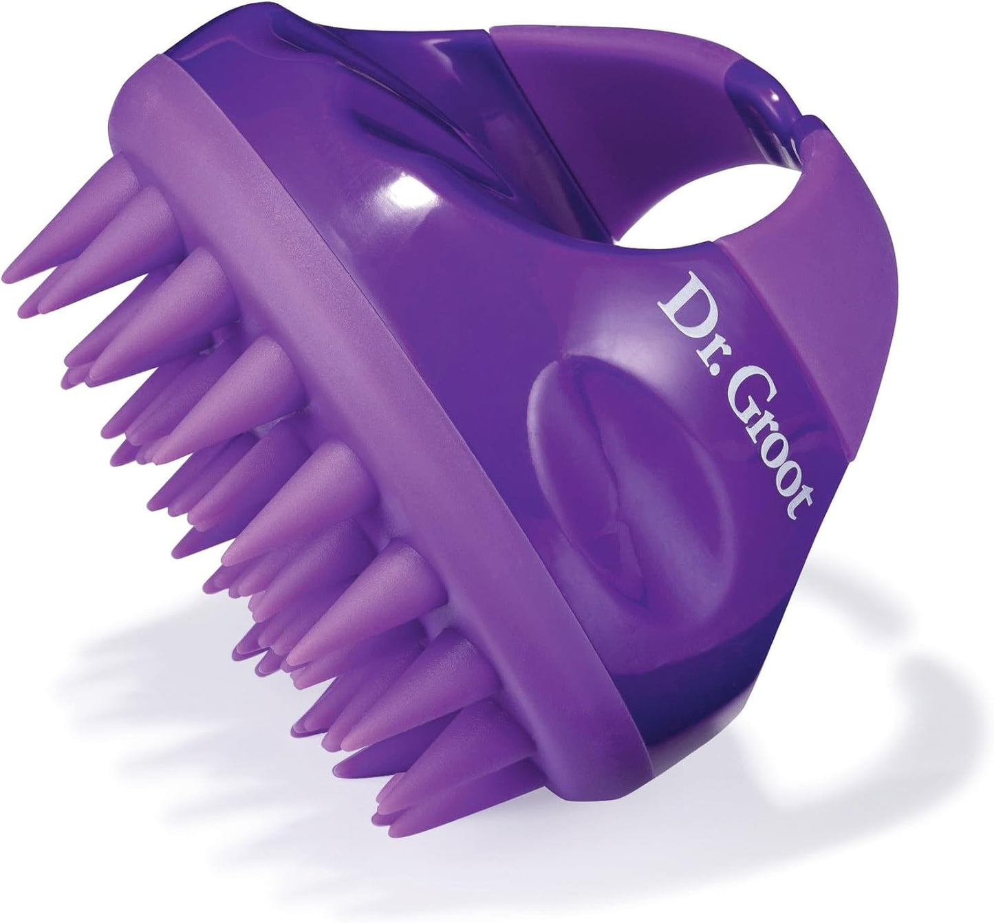 Dr. Groot Premium Scalp Cleansing Brush,Hair Scalp Massager,Scalp Scrubber with Soft Silicone Bristles,Hair Shampoo Brush for Scalp Exfoliation,Wet Dry Hair Brush for Scalp Care 8.9x8.9x8cm Purple