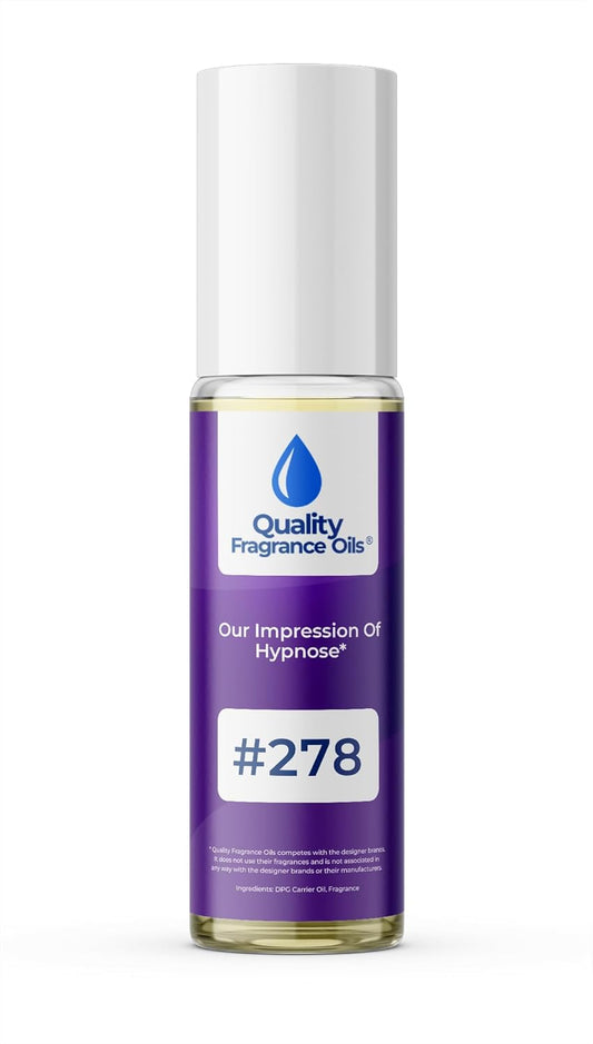 Quality Fragrance Oils' Hypnose Impression #278 | Long-Lasting Perfume Oil, Alcohol-Free, Strong Scent, 10ml Roll-On | Affordable Alternative to Designer Fragrances