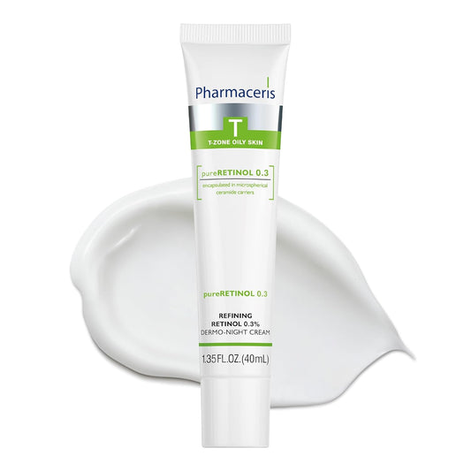 Refining Retinol 0.3% Night Cream, Helps Smooth Skin, Unclog Pores and Reduce Wrinkles & Blemishes, Face Cream For Oily & Aging Skin, pureRETINOL 0.3, 1.35 fl oz