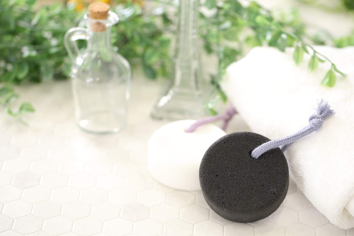 Pumice Stone for Feet, Body, Hands [Made in Japan] Silk or Charcoal Plus Hyaluronic Acid Essence Blended for Extra Fine Smooth Finish, Soft Foot Pumice Scrubber (Silk Essence)