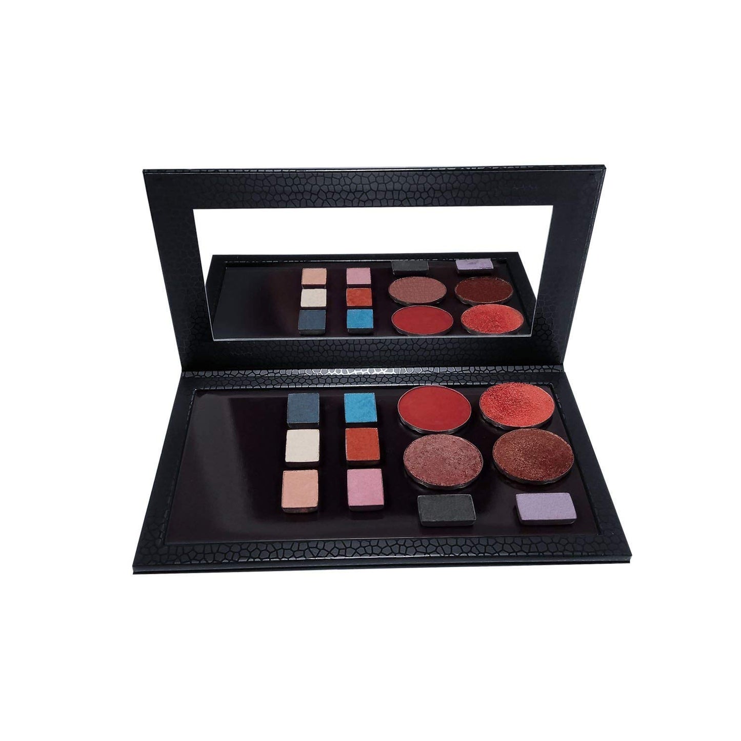 Magnetic Palette Empty Eyeshadow Makeup Palette with Shatterproof Mirror for Eyeshadow Lipstick Blush Powder (Black)