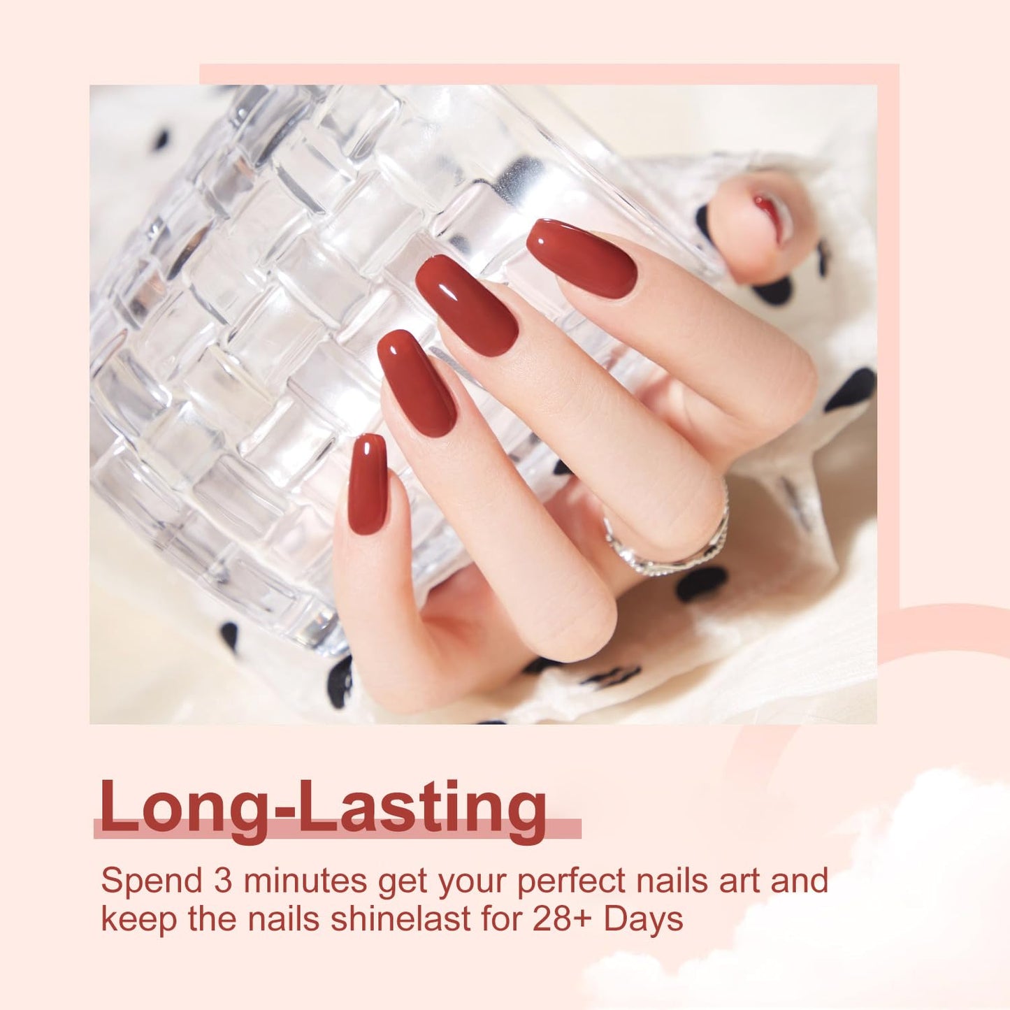 Major Dijit Quick Dry Nail Polish Brown Summer Nail Lacquer for Nail Art Regular Nail Polish 0.41 fl oz.