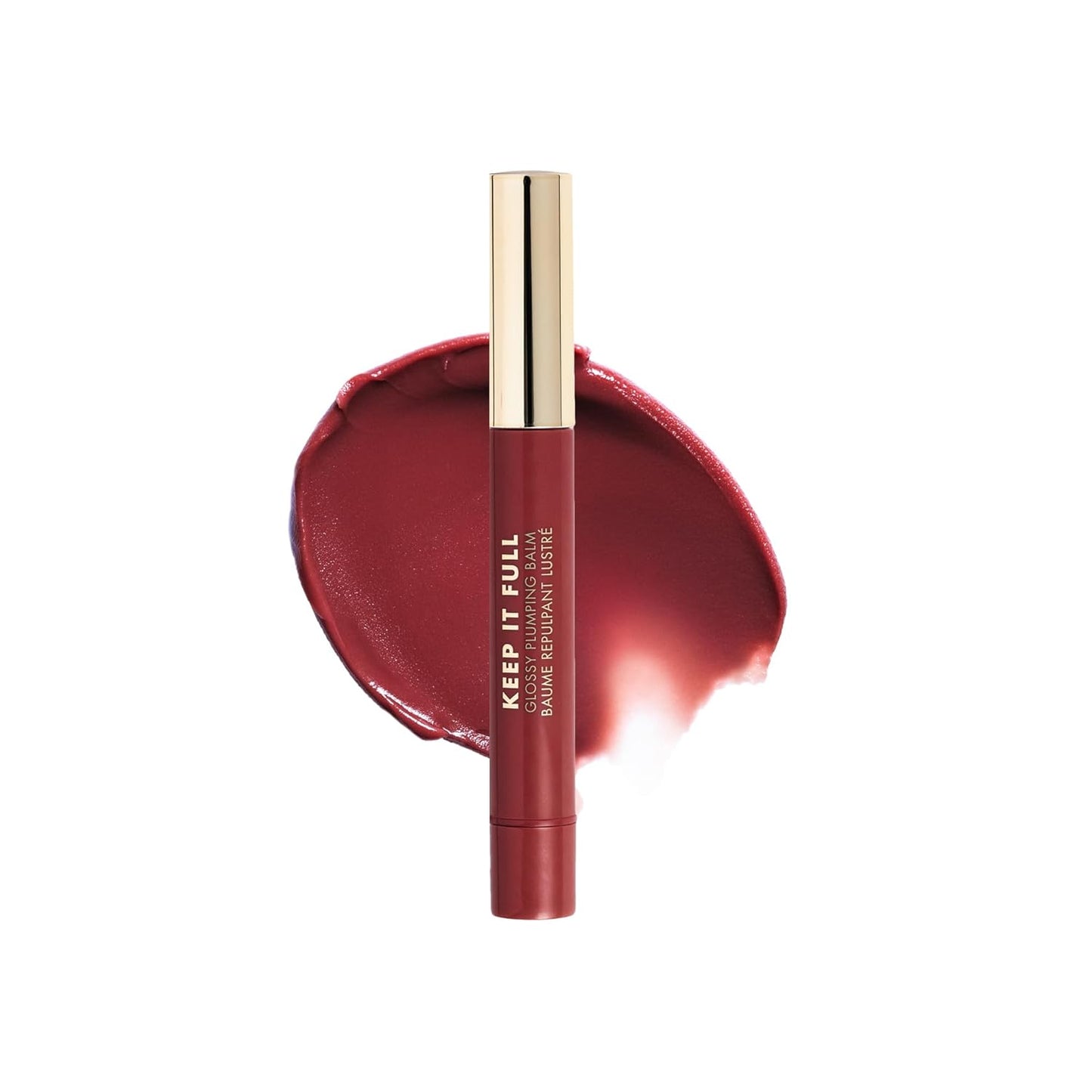 Milani Lip Plumper, Keep it Full Glossy Plumping Balm, Peptides for increased Lip Hydration & Volume - 190 Bisou