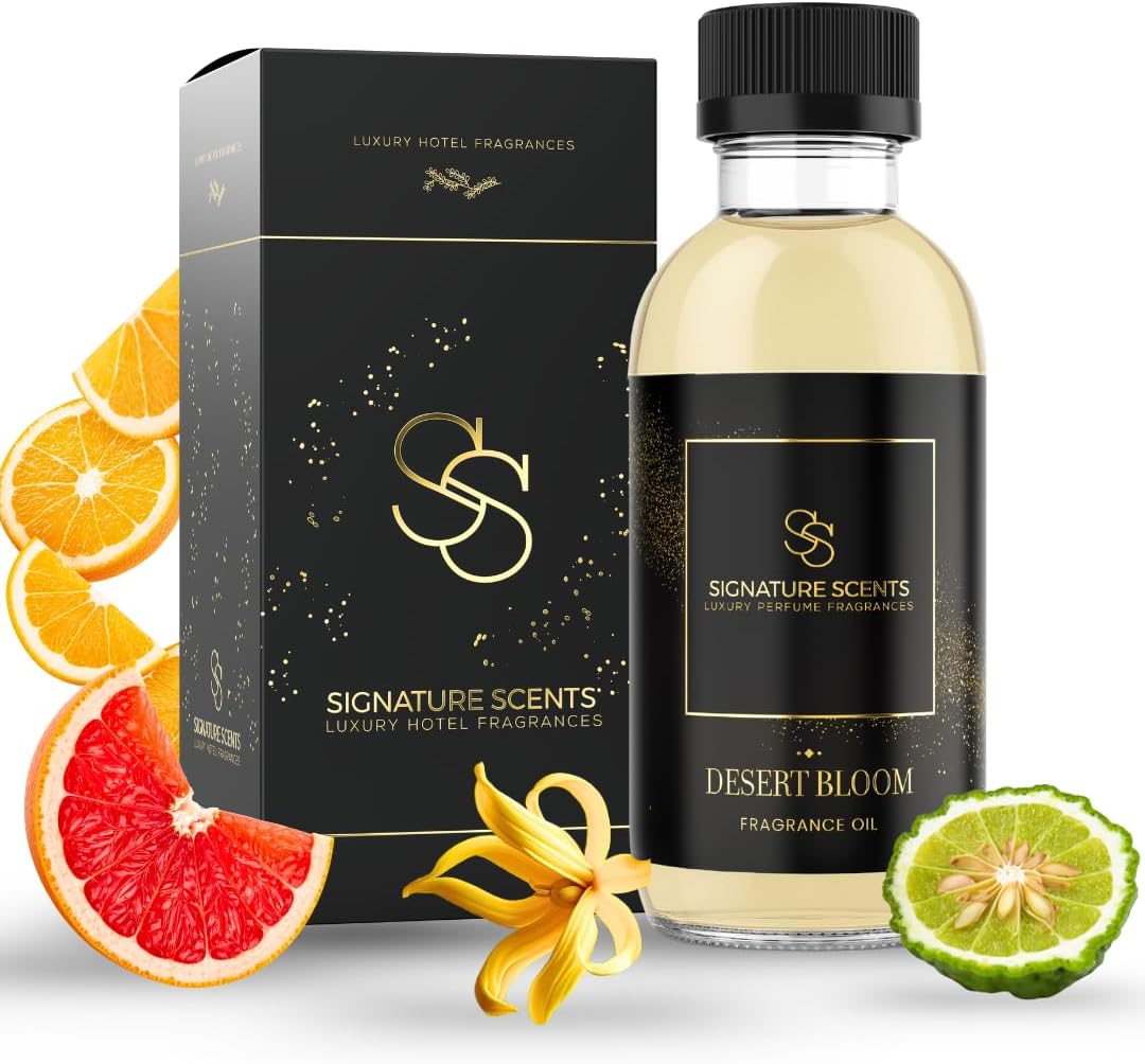 Luxury Hotel Inspired Fragrance Oils for Diffusers (4.05 Fl Oz, Desert Bloom)