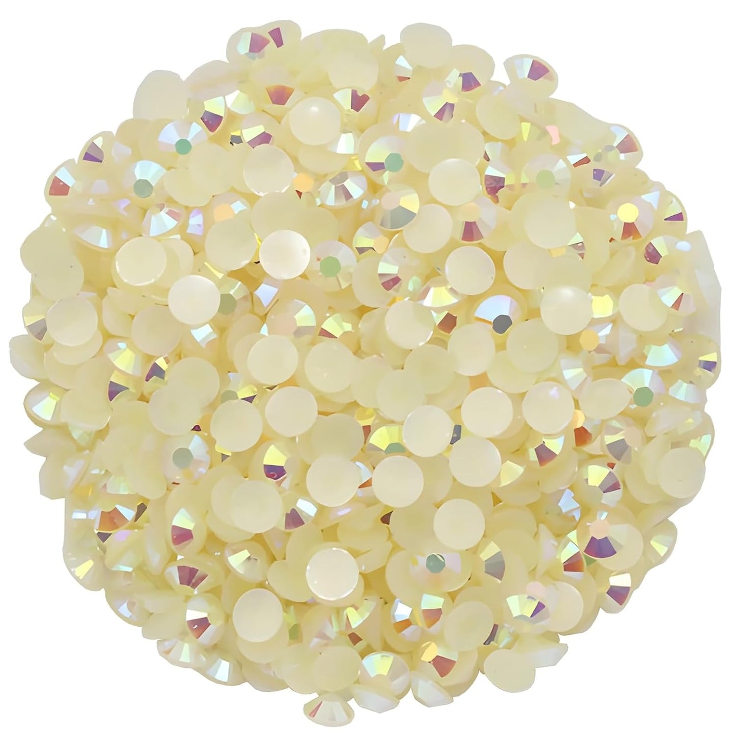 720 Pcs SS30 6mm Flatback Rhinestones for Nails Art Crafts Glitter Round Shine Gems AB Crystals DIY Clothes Shoes （Champagne AB）