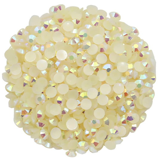 4500 Pcs SS12 3mm AB Flatback Rhinestones for Nails Art Crafts Glitter Round Shine Gems Crystals DIY Clothes Shoes （Champagne AB）