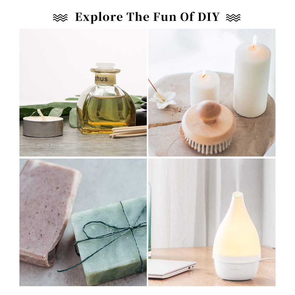 yethious Jasmine Gardenia Essential Oil Set 100% Pure Gardenia Fragance Oil Jasmine Aromatherapy Oils for Diffuser - 2 Pack 10ML