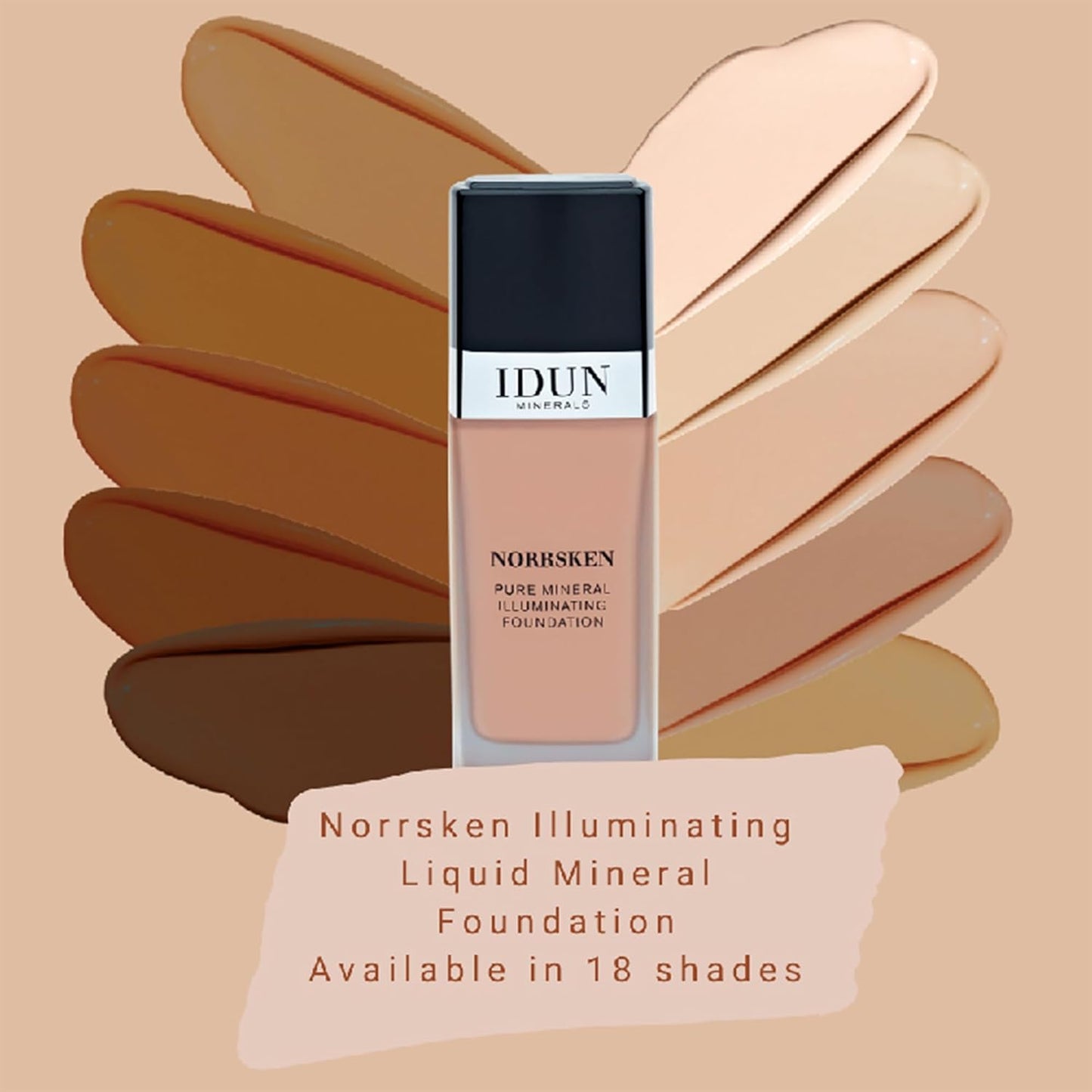 Liquid Norrsken Foundation - Silky Smooth Coverage - Luminous, Dewy Finish for Dry and Dull Skin - Water Resistant and Vegan Makeup - 209 Svea - Warm Medium - 1.01 oz