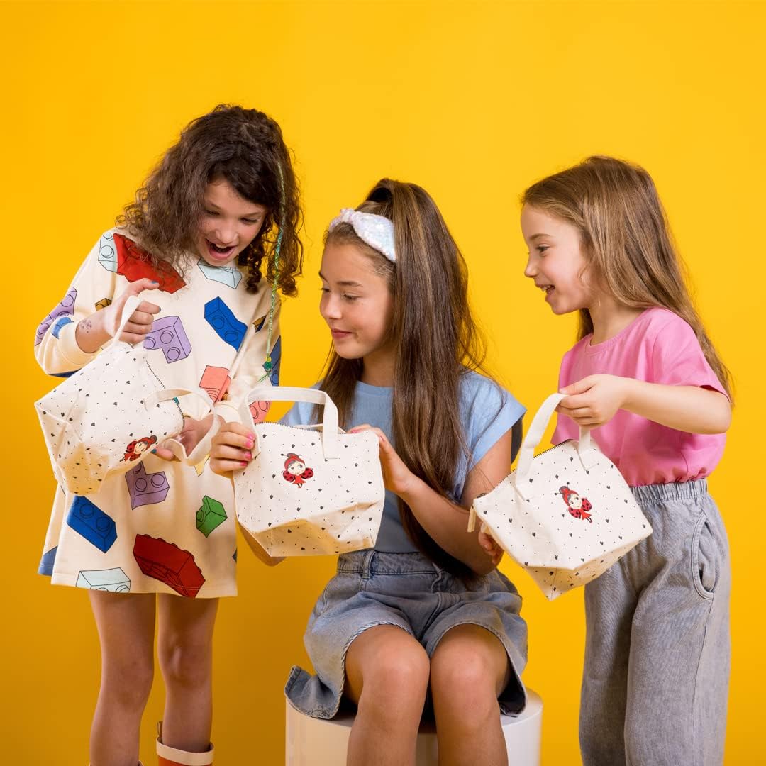 MISS NELLA Kids Bag of Wonders, Makeup & Nail Polish Set Safe and Fun Gift - Hypoallergenic, Dermatologically Tested Kid-Friendly, Non-Toxic, Cosmetic Bag Included – Special Edition