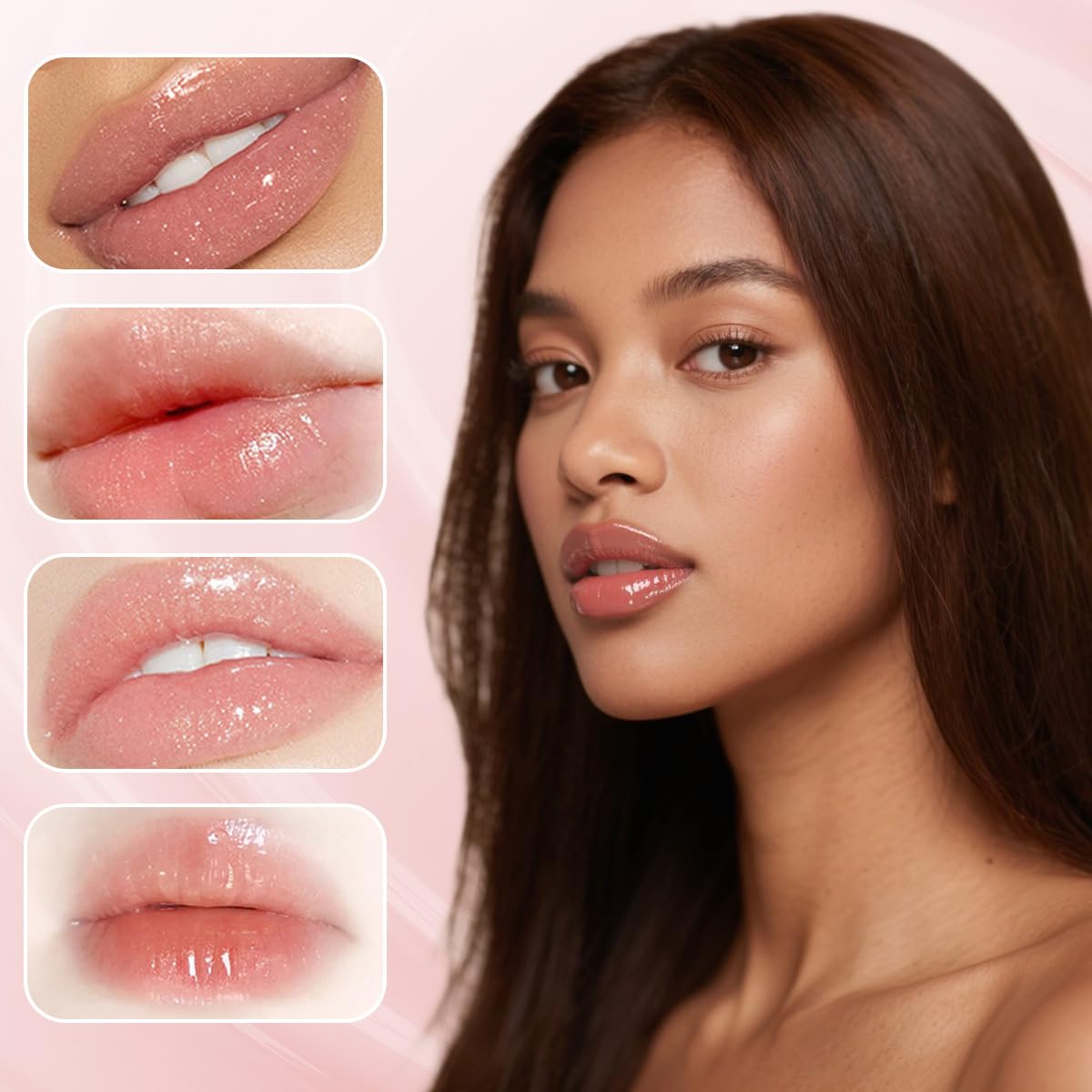 Summer Lip Butter Balm, Moisture and Hydration Lip Gloss, Long-lasting Hydrating Non-Sticky Lip Balm, Soften Dry Lips Lip Care (#Cake, 1Pcs)