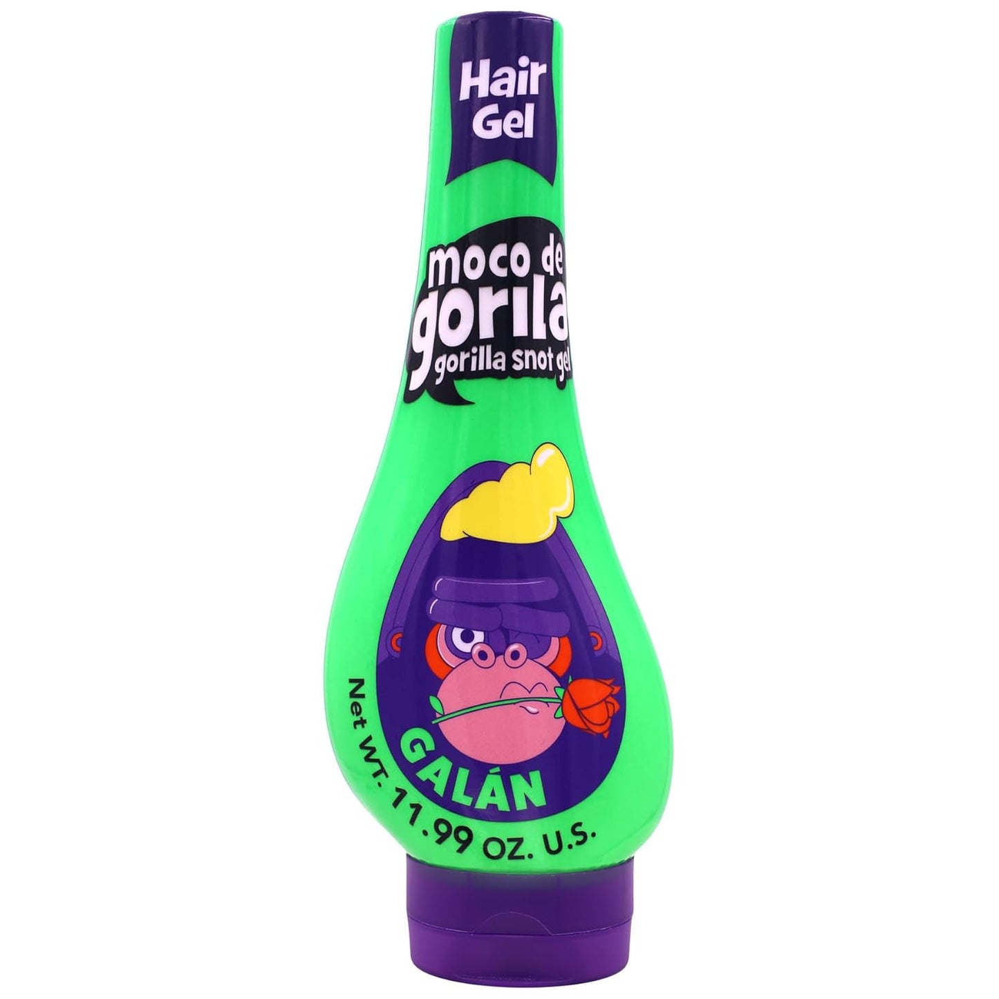 Moco de Gorila Galan Hair Styling Gel, Reactivatable with water, Long-lasting Hold, 3-Pack of 11.99 Oz Each, 3 Squeezable Bottles