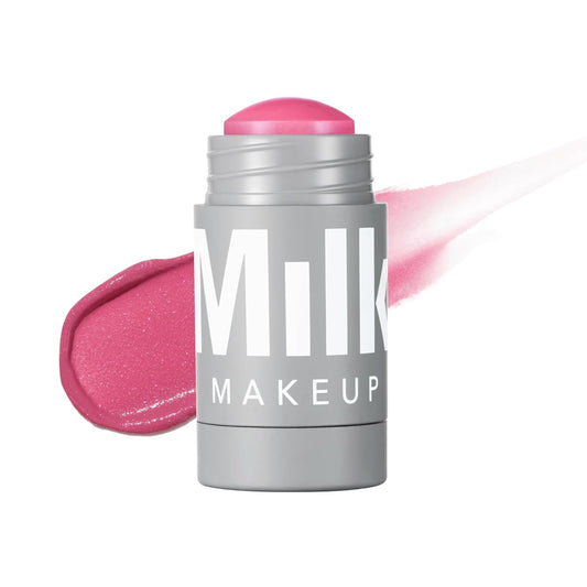 Milk Makeup Lip + Cheek, Rally (Mauve Pink Shimmer) - 0.21 fl oz - Cream Blush & Lip Color - Buildable & Blendable - 1,000+ Swipes Per Stick - Non-Comedogenic - Vegan, Cruelty Free