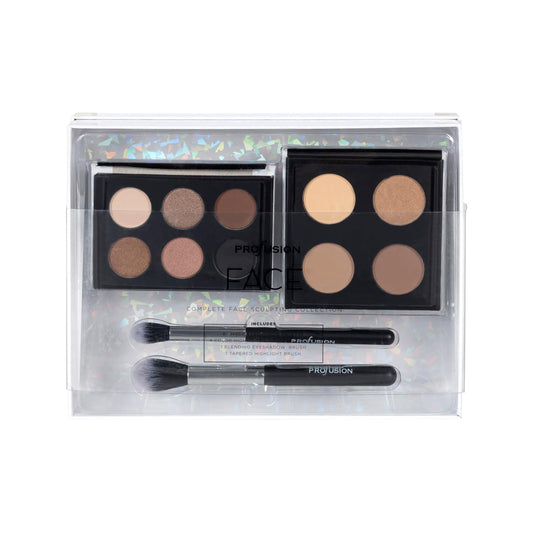Profusion Cosmetics Complete Face Sculpting Collection for Festive Glam, Indulge in Luxury with Ultimate Makeup kit and Achieve Stunning Looks for Glamorous Holiday (Nude)