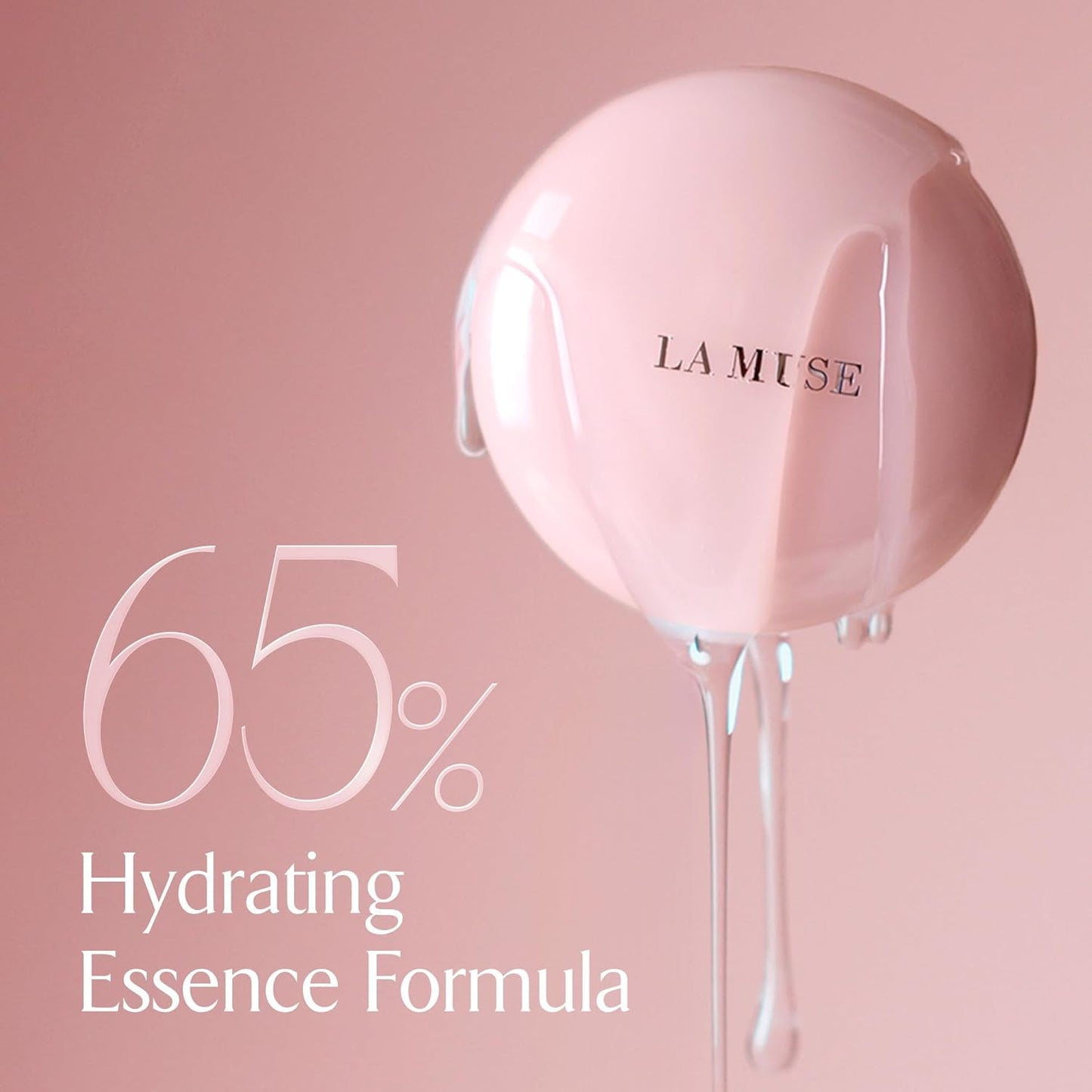 LA MUSE Glow Cushion Foundation No.20 Pure Ivory | Refill Only(13g / 0.46 Ounce) with Water Drop Shape Puff | Easy Application | Perfectly, Seamlessly Covers Difficult Areas Like Nose, Around Eyes