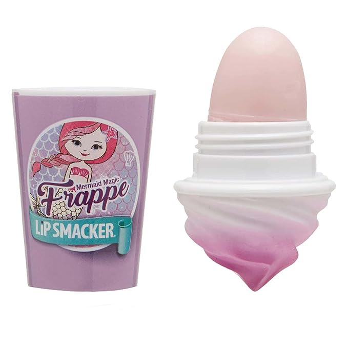 Lip Smacker Frappe Cup Balm to Prevent Chapped Lips, Mermaid Magic, 1 Tube, 0.26 Oz