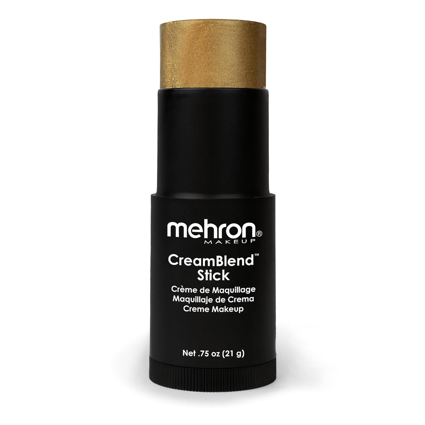 Mehron Makeup CreamBlend Stick | Face Paint, Body Paint, & Foundation Cream Makeup | Body Paint Stick .75 oz (21 g) (Gold)