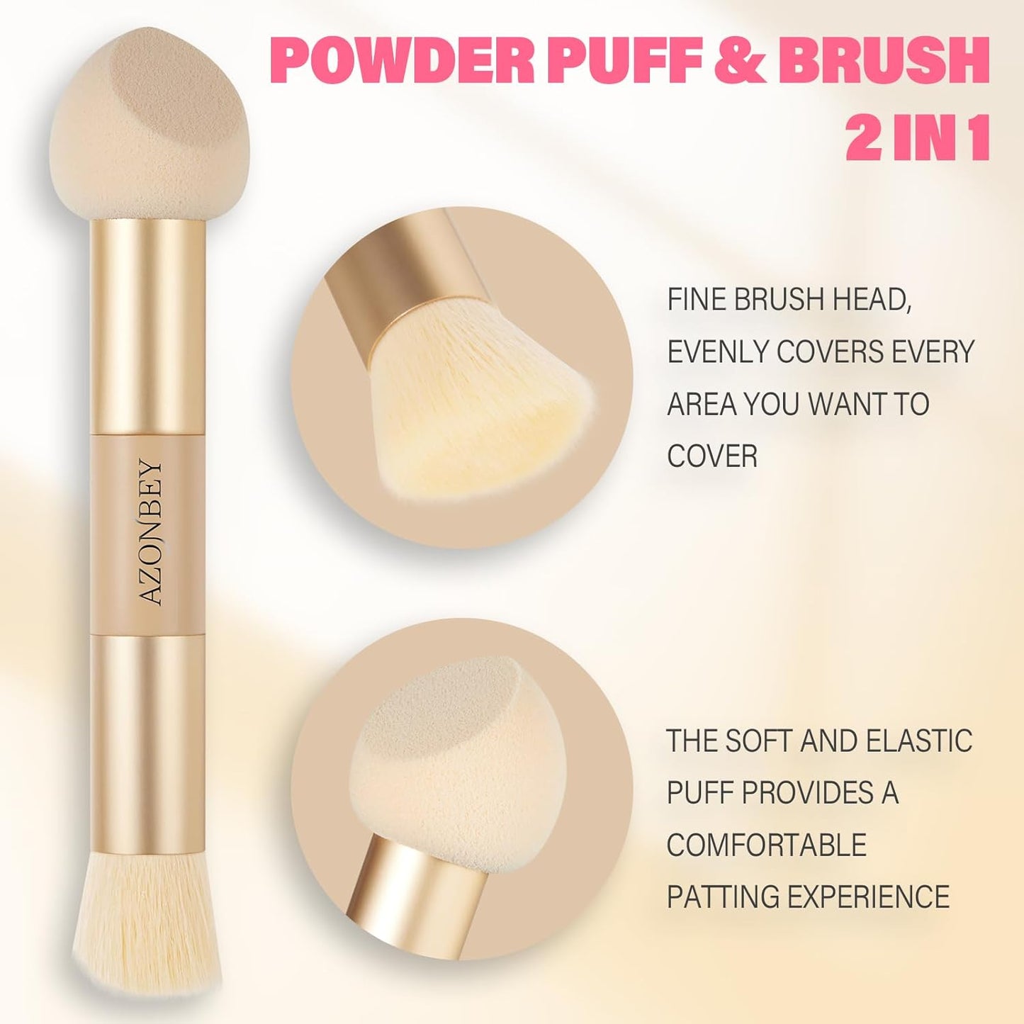 Root Touch Up Sets,Hairline Powder for Women Cover Up- Hairline Concealer for Thin and Thinning Hair, Water & Sweat Resistant,Contain Azonbey Makeup Brush (Med Brown, Med-Makeup Brush)