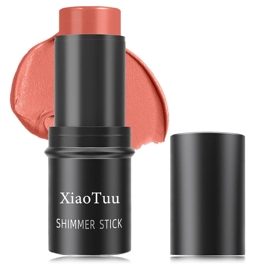 Cream Blush Stick,Blush Stick Long Lasting Non-greasy Multi Stick Blush for Women,Lightweight Concealer Waterproof Cream Blush Face Contouring Makeup Pen(06#)