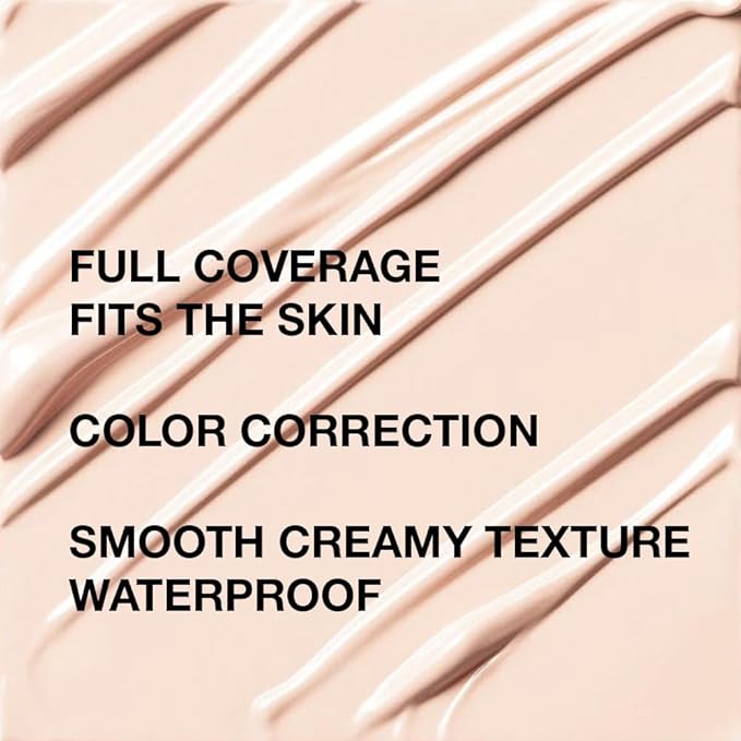 Pro Under Eye Full Coverage Liquid Concealer to Cover Dark Circles, Scars, Redness, Spots, Fine Lines, Corrector Anti-Aging Natural Finish, Moistening Smooth Cream, Waterproof 0.4 fl oz - Light#