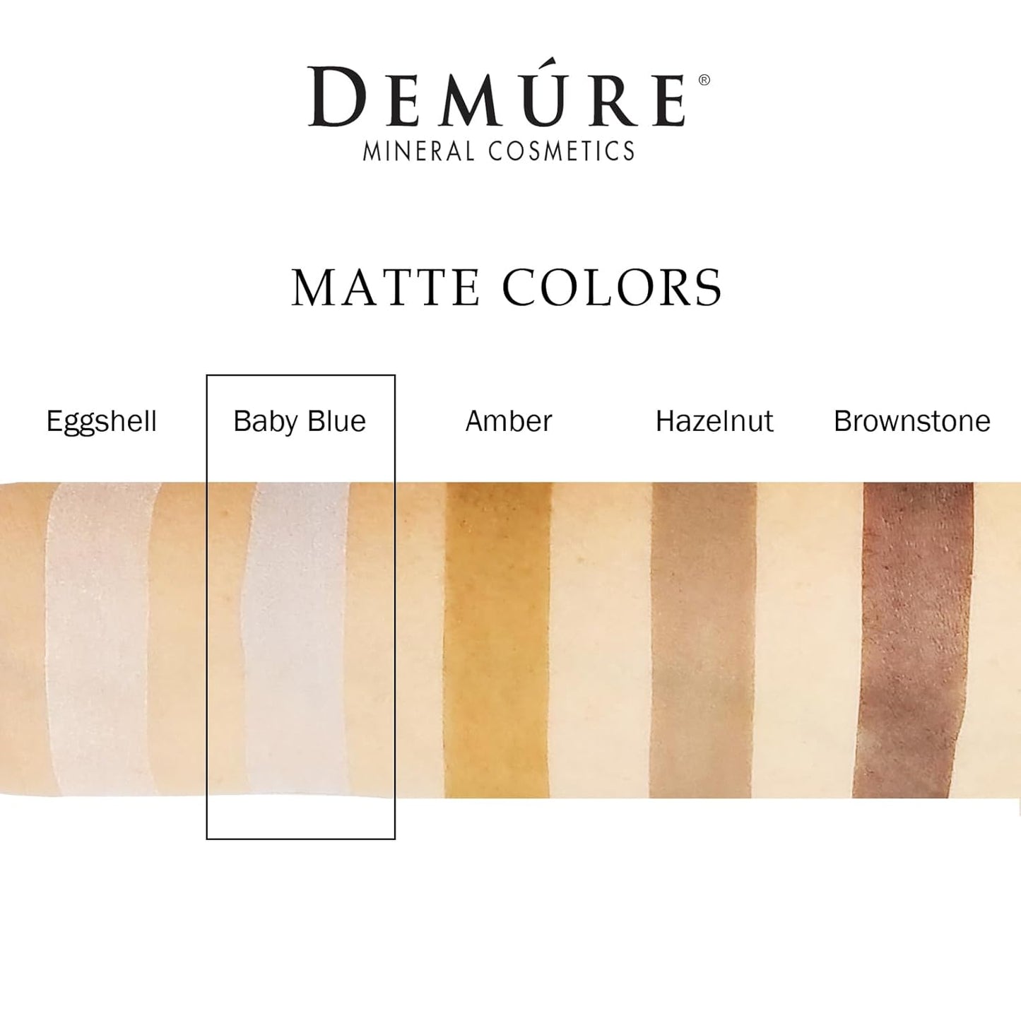 Demure Mineral Make Up (Baby Blue) Eye Shadow, Matte Eyeshadow, Loose Powder, Eye Makeup, Professional Makeup