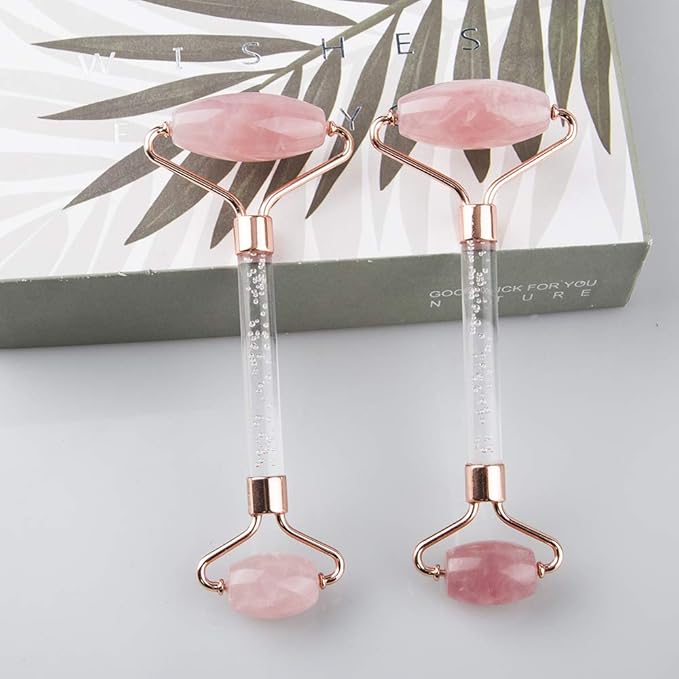 Jade Roller and Gua Sha Set - Facial Body Eyes Neck Massager Tool for Beautiful Skin Detox - Reduce Wrinkles Aging -（Southern Jade）