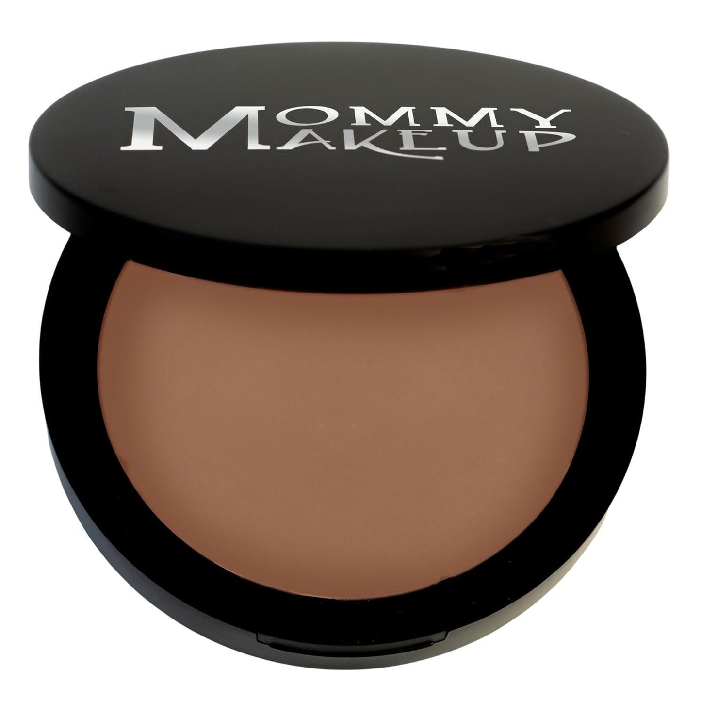 Mineral Dual Powder in Puddin' (Dark) | 4-in-1 Pressed Mineral Foundation with SPF 15 for Flawless Glow & Soft Looking Skin | Oil Free, Talc Free, Gluten Free | 0.45 Oz | by Mommy Makeup