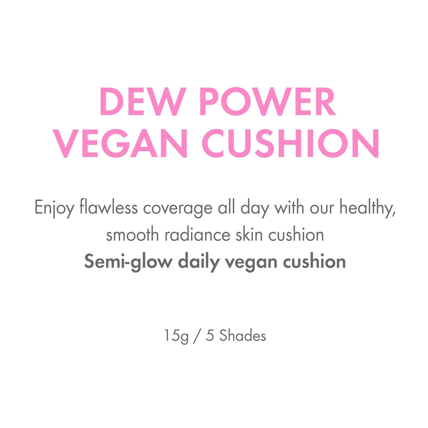 Amuse SEOUL DEW POWER VEGAN CUSHION [REFILL] | Dewy, glow, long-lasting, clean beauty, lightweight, natural look, foundation for sensitive skin, hydrating cushion ([REFILL] 03 HONEY)