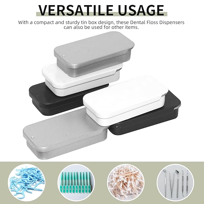 Lip Balm Tins Slide Top Tin Containers for Lip Balm Crafts Storage Kit - 0.25oz 3 Pack (WHITE)